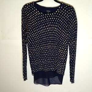 Lucky Brand Women's Size Small two for one sweater with dots.  Boho